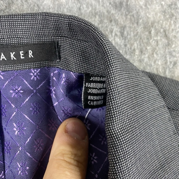 Ted‎ Baker Endurance Suit Jacket 42R Gray 2 Button Wool New with Defects NWD - Picture 6 of 16